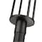 Z-Lite Luca Outdoor Post Mounted Fixture, 1-Light, 10 In.W x 121.75 In.H, Black/Etched 517PHB-519P-BK-LED - alternate 2